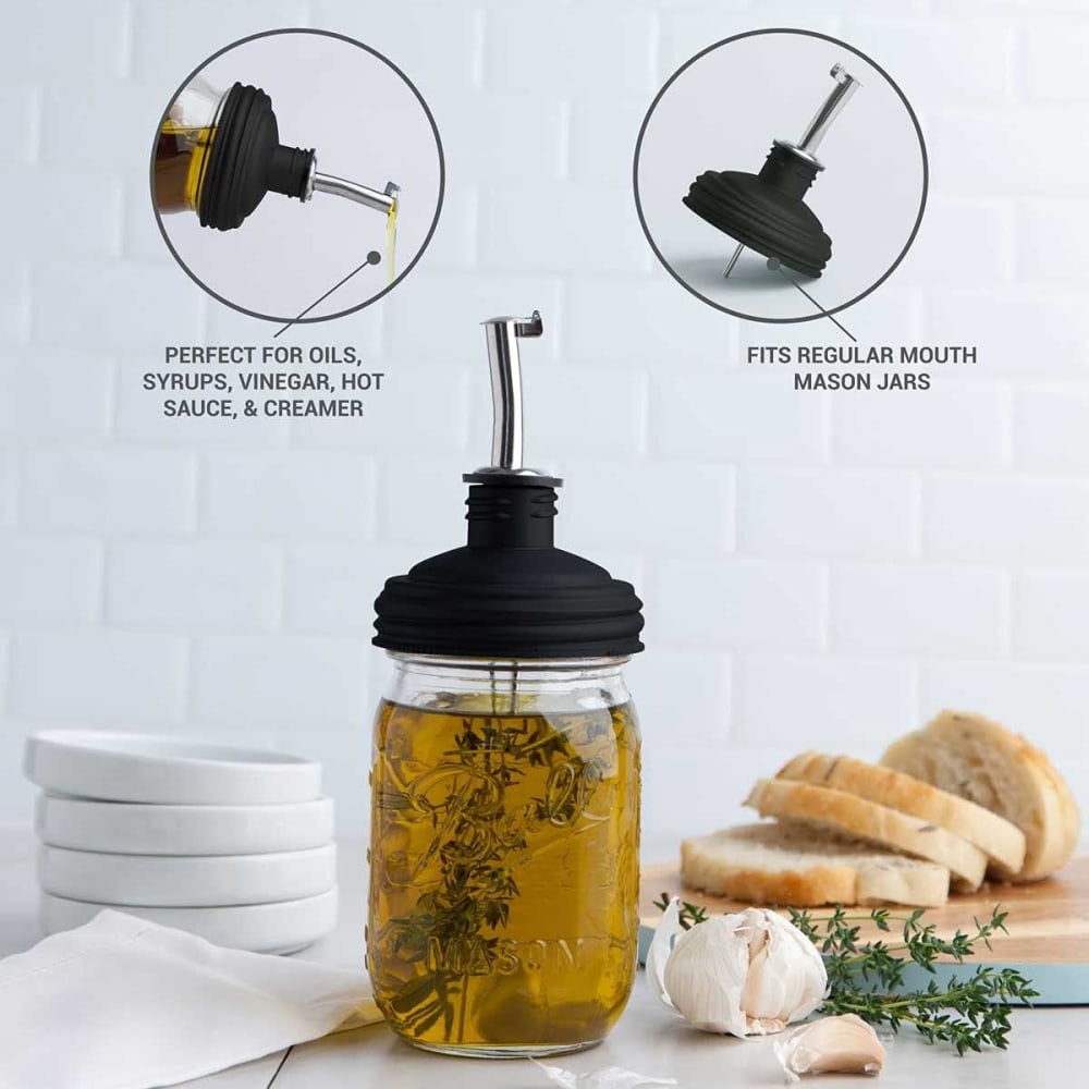 reCAP Mason Jar Pour Spout Lid - Regular Mouth