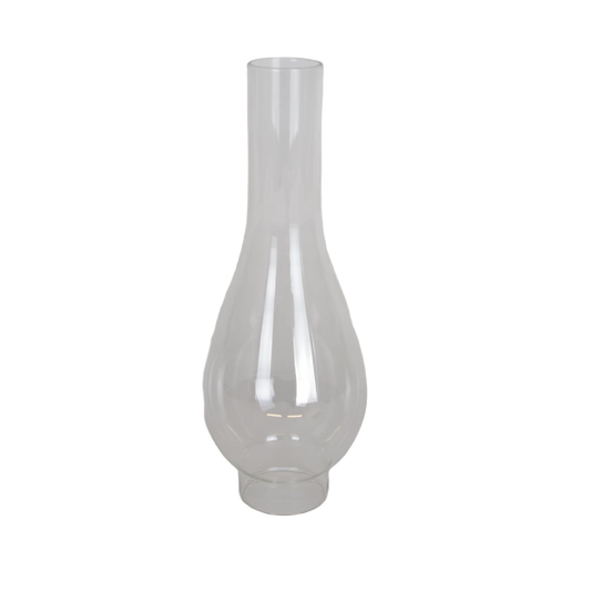 Clear Oil Lamp Chimney - 2" base