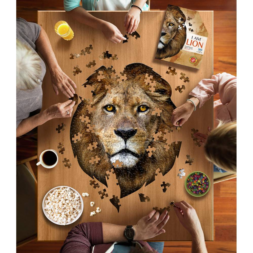 Shaped Jigsaw Puzzle - Lion - 300pcs