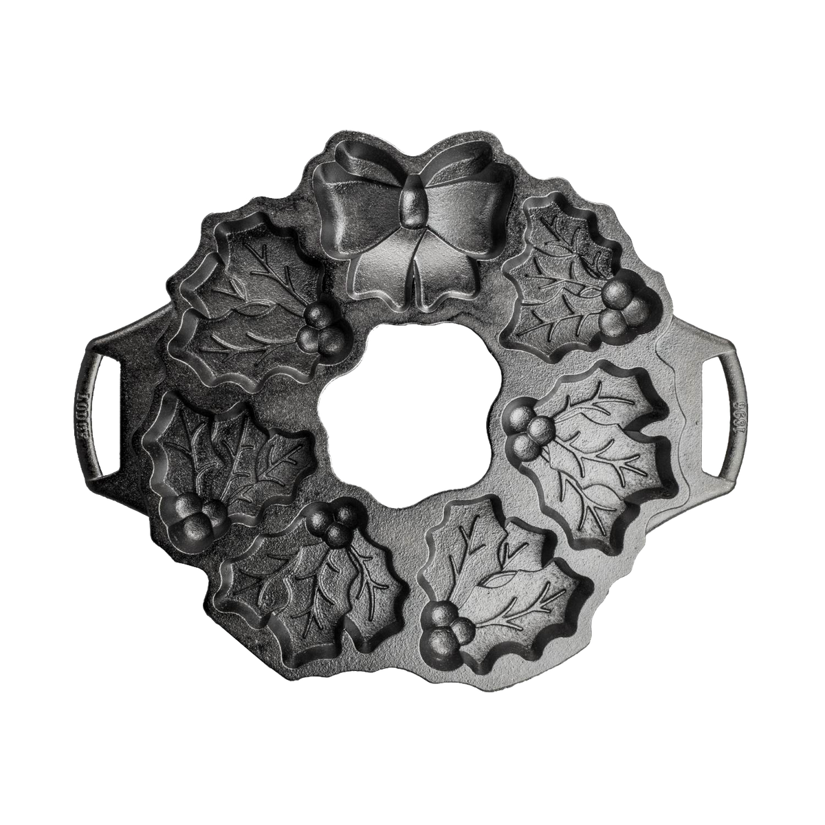 Lodge Cast Iron Holiday Wreath Cakelet Pan