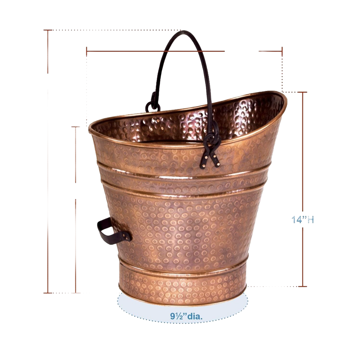 Copper Coal Hod