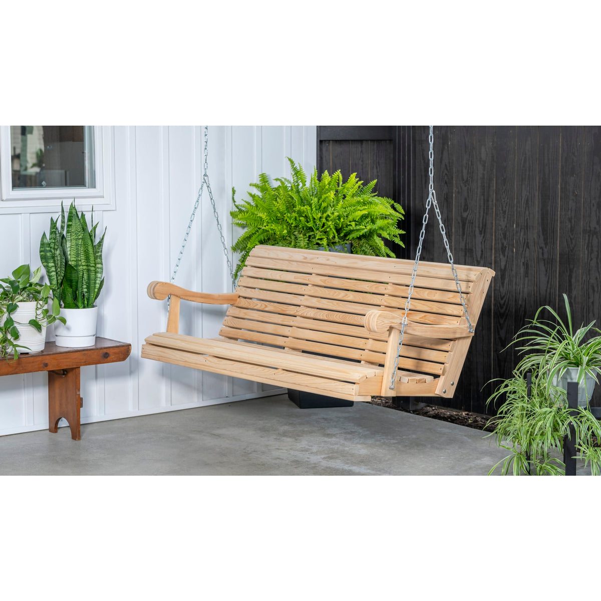 Cypress 5 Foot Hanging Amish Porch Swing
