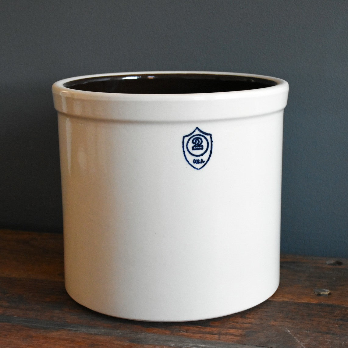 2 Gallon Numbered Stoneware Crock