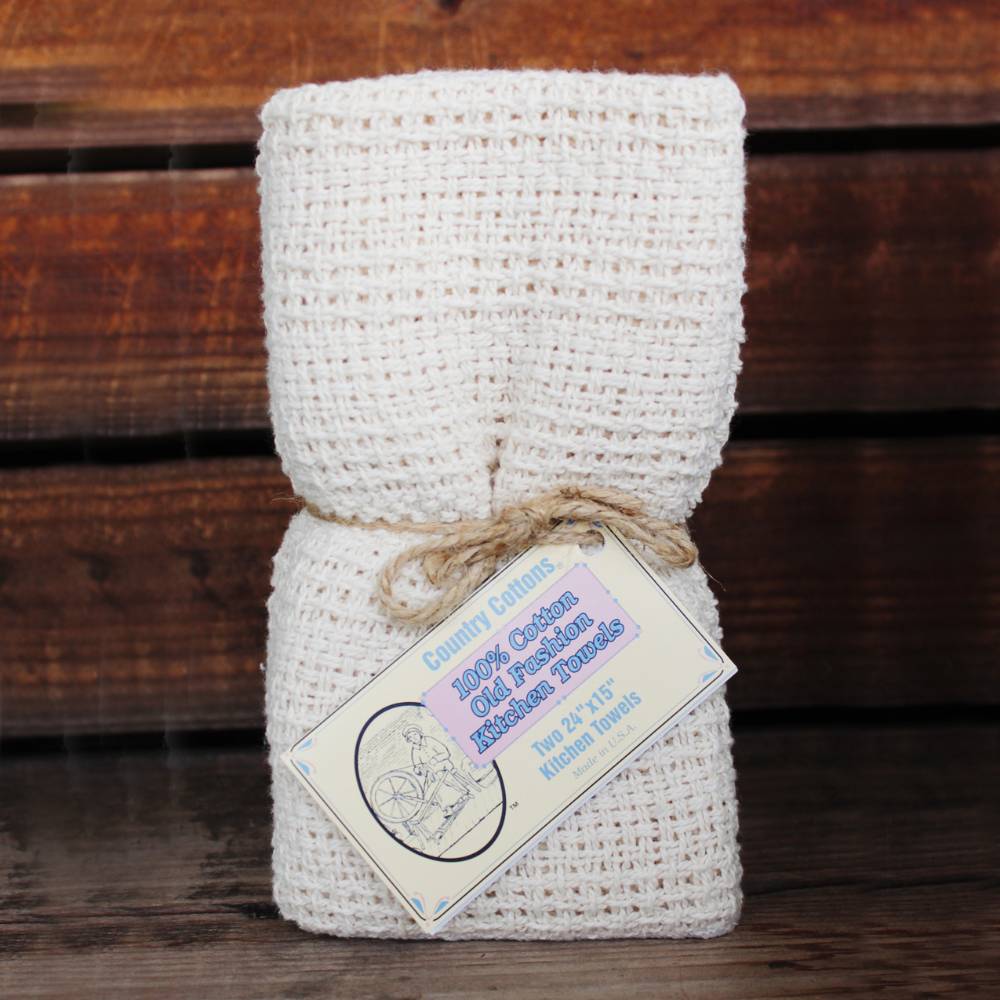 100% Cotton Kitchen Towels - Pack of 2