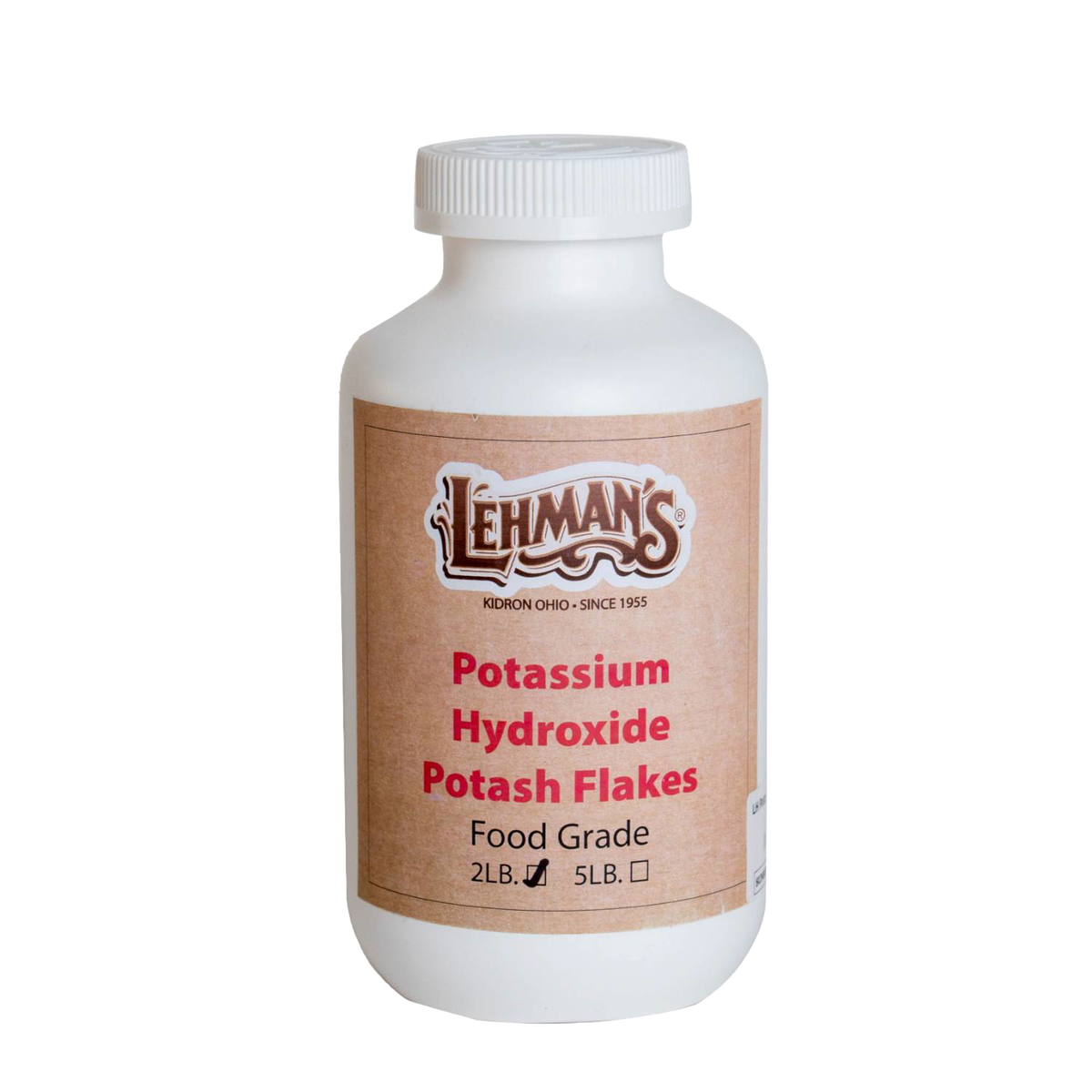 Lehman's Potassium Hydroxide (Potash) for Soap Making