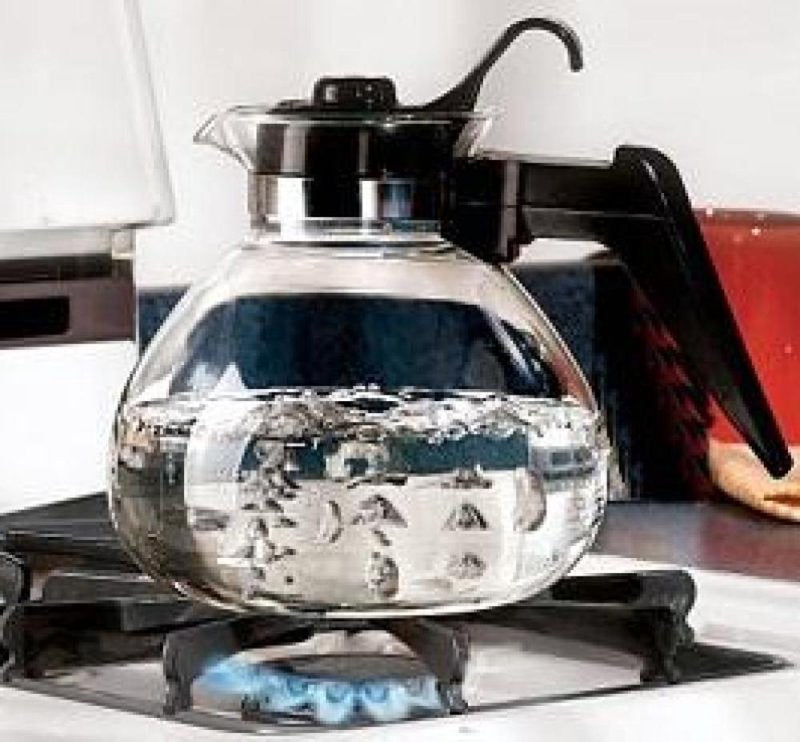 Glass Whistling Teakettle