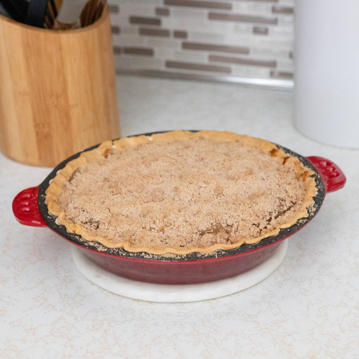 Lehman's Cast Iron Pie Pan with Crimped Edges