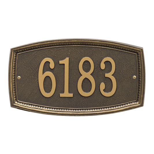 Whitehall Croswell Custom Wall Plaque - Bronze, 1-Line