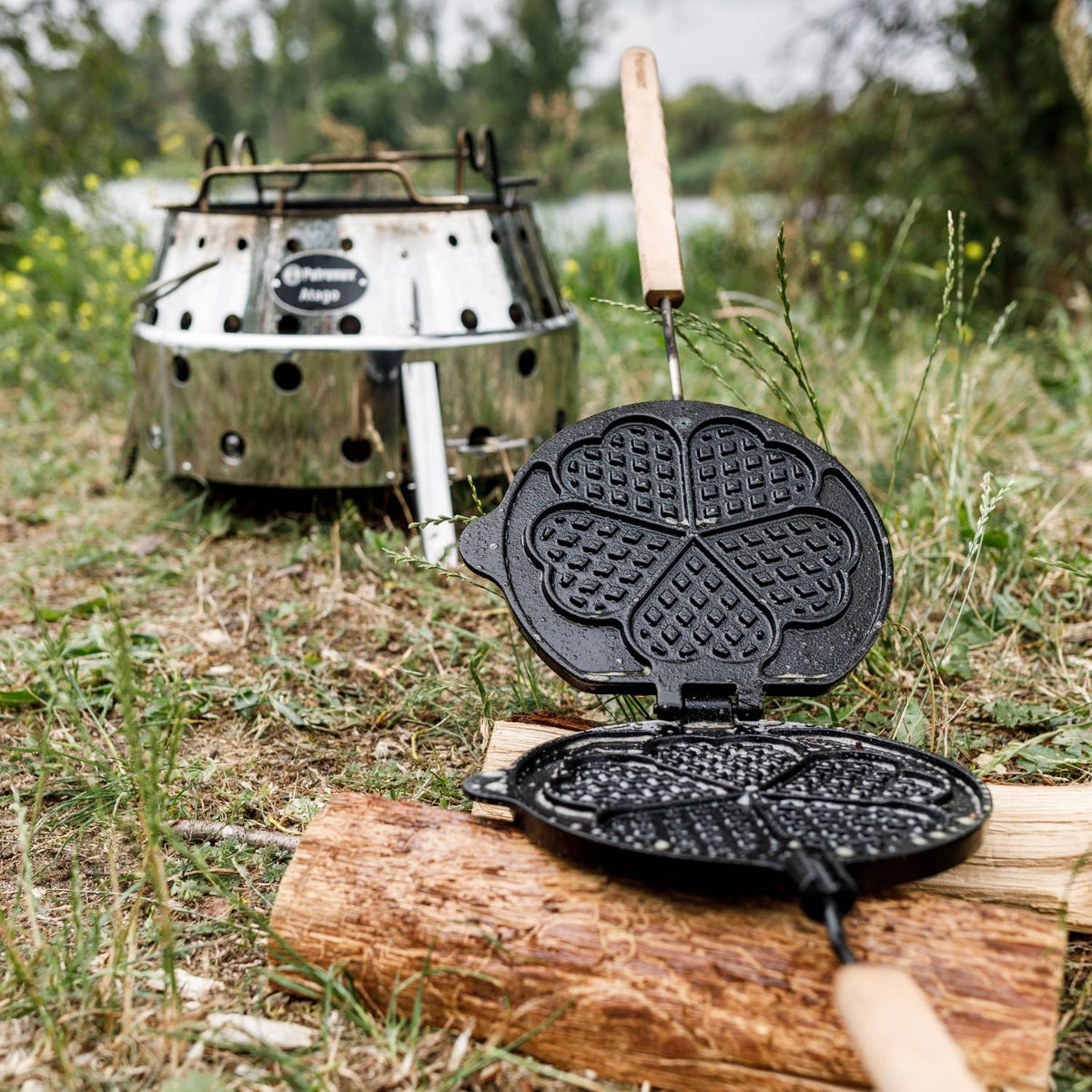 Petromax Cast Iron Rotating Waffle Iron