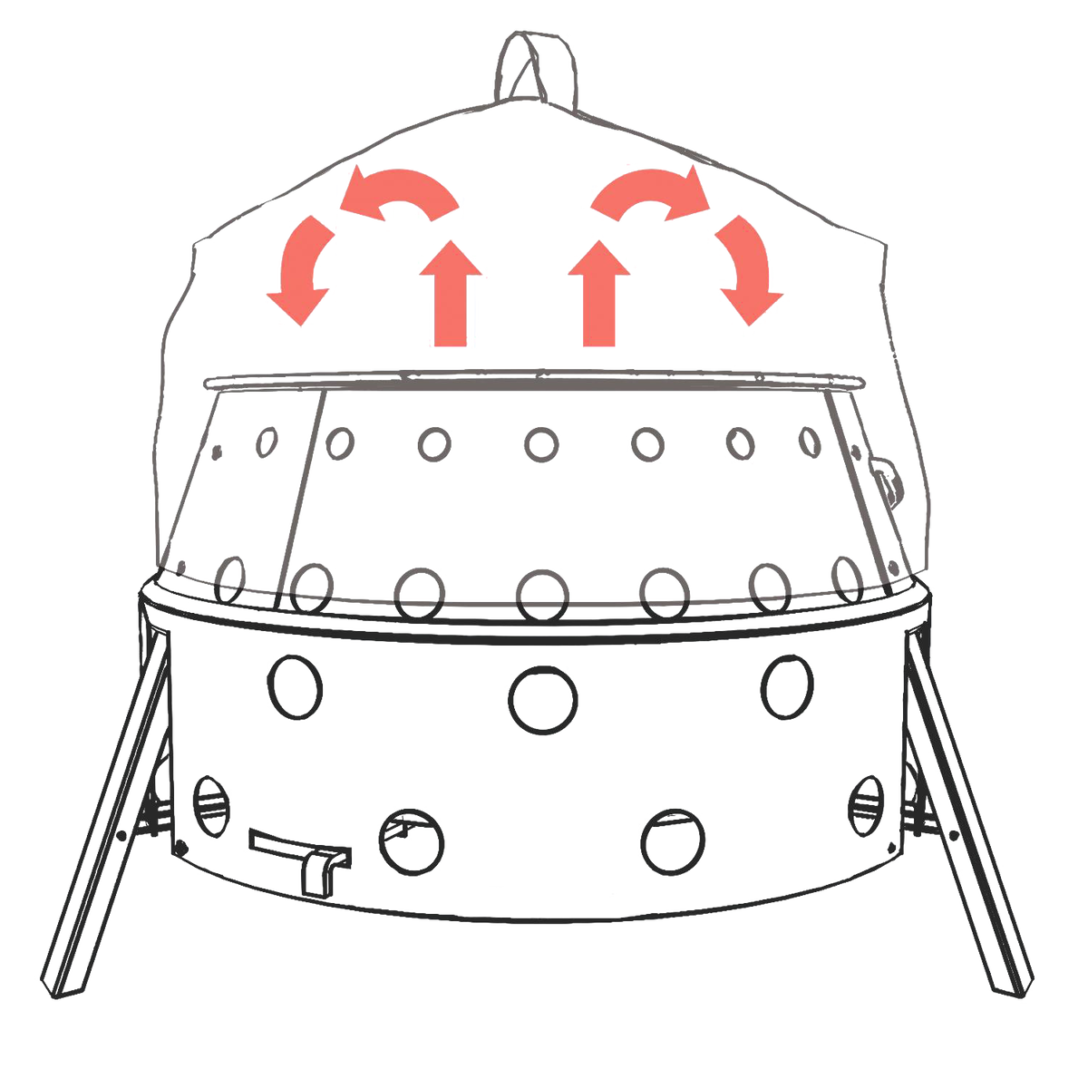 Petromax Convection Lid for Atago and Dutch Ovens