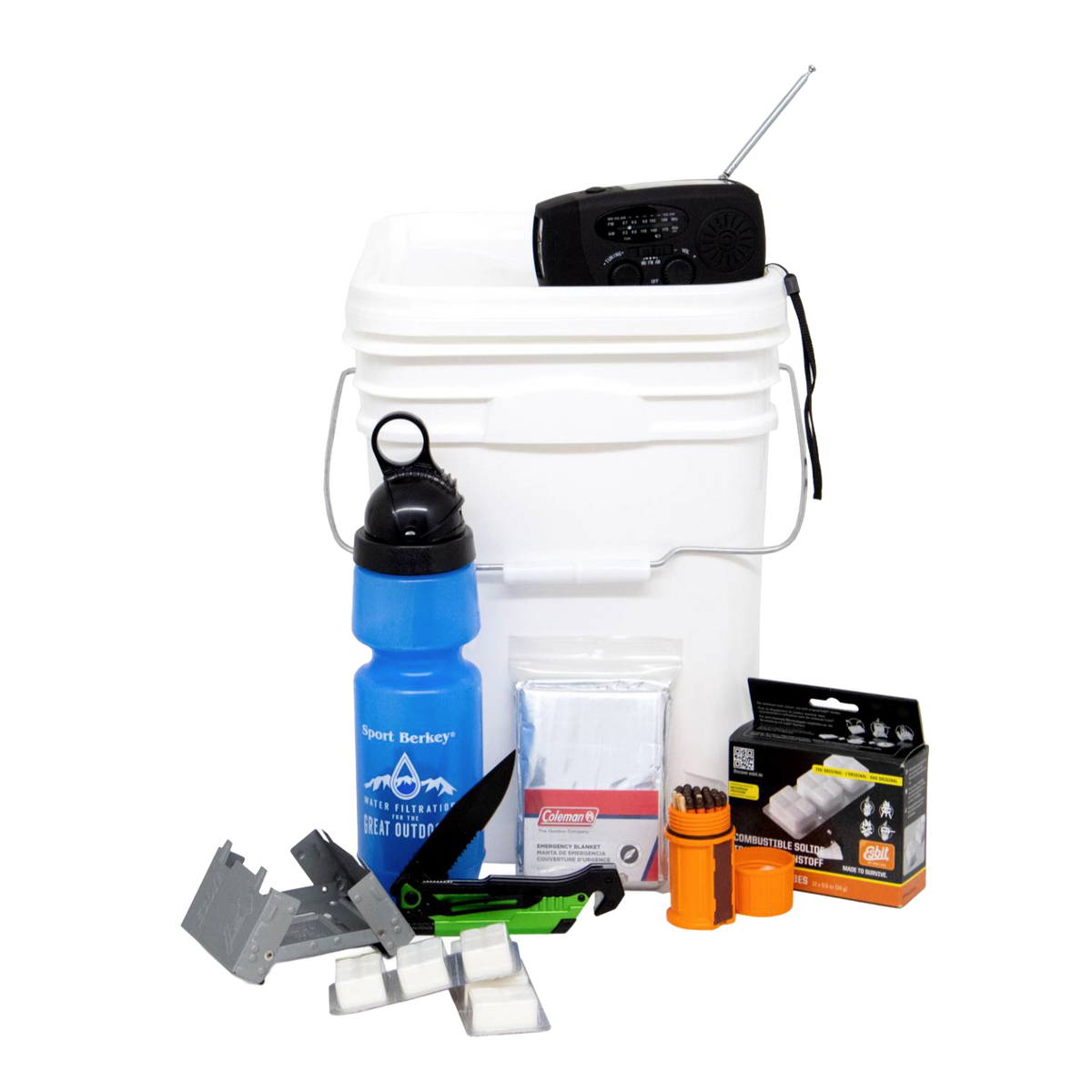 Survival Kit in a Bucket
