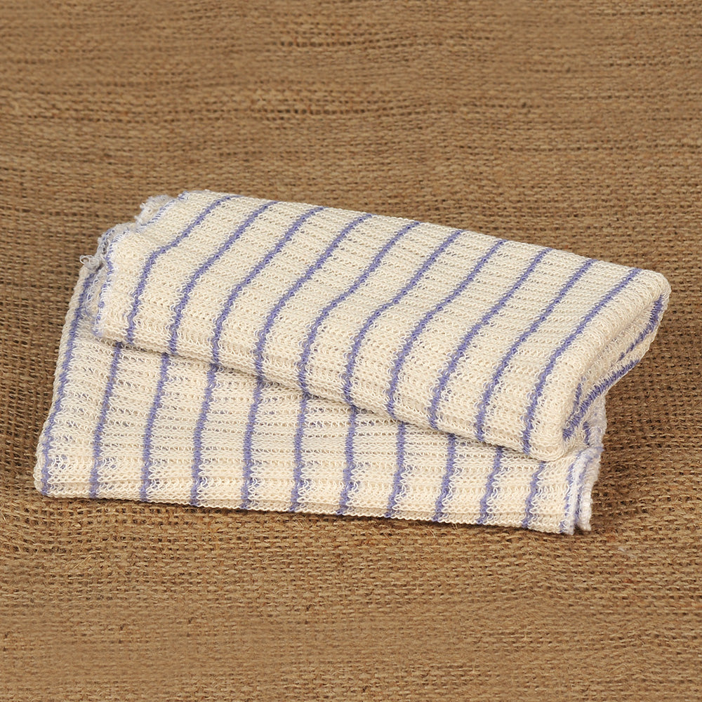 Double Layer Striped Dishcloths - Pack of 4