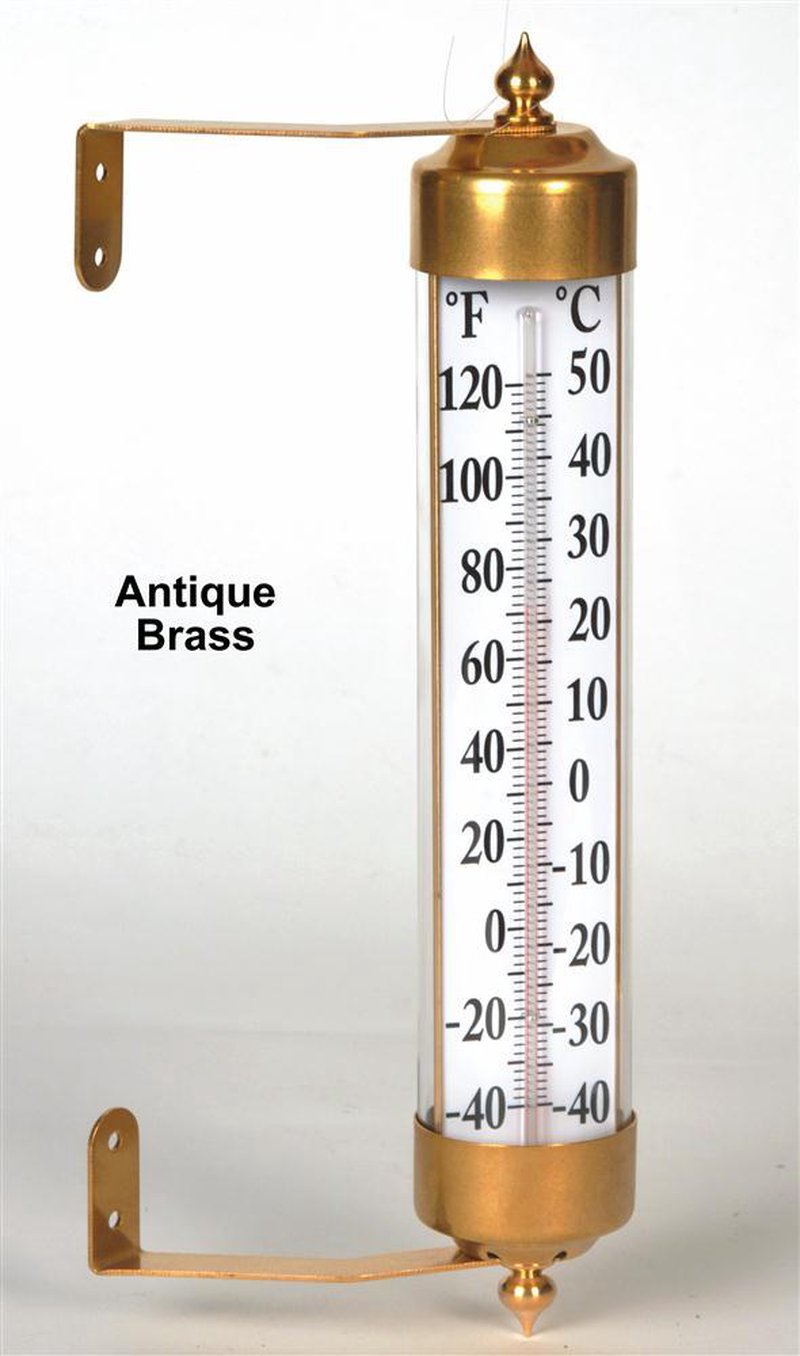 Giant Wall Thermometer - Bronze Patina