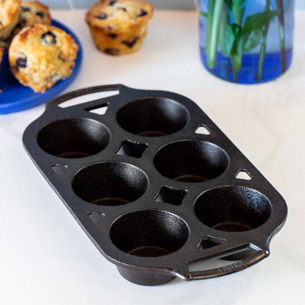 Lodge Cast Iron Muffin Pan - 6 Cups