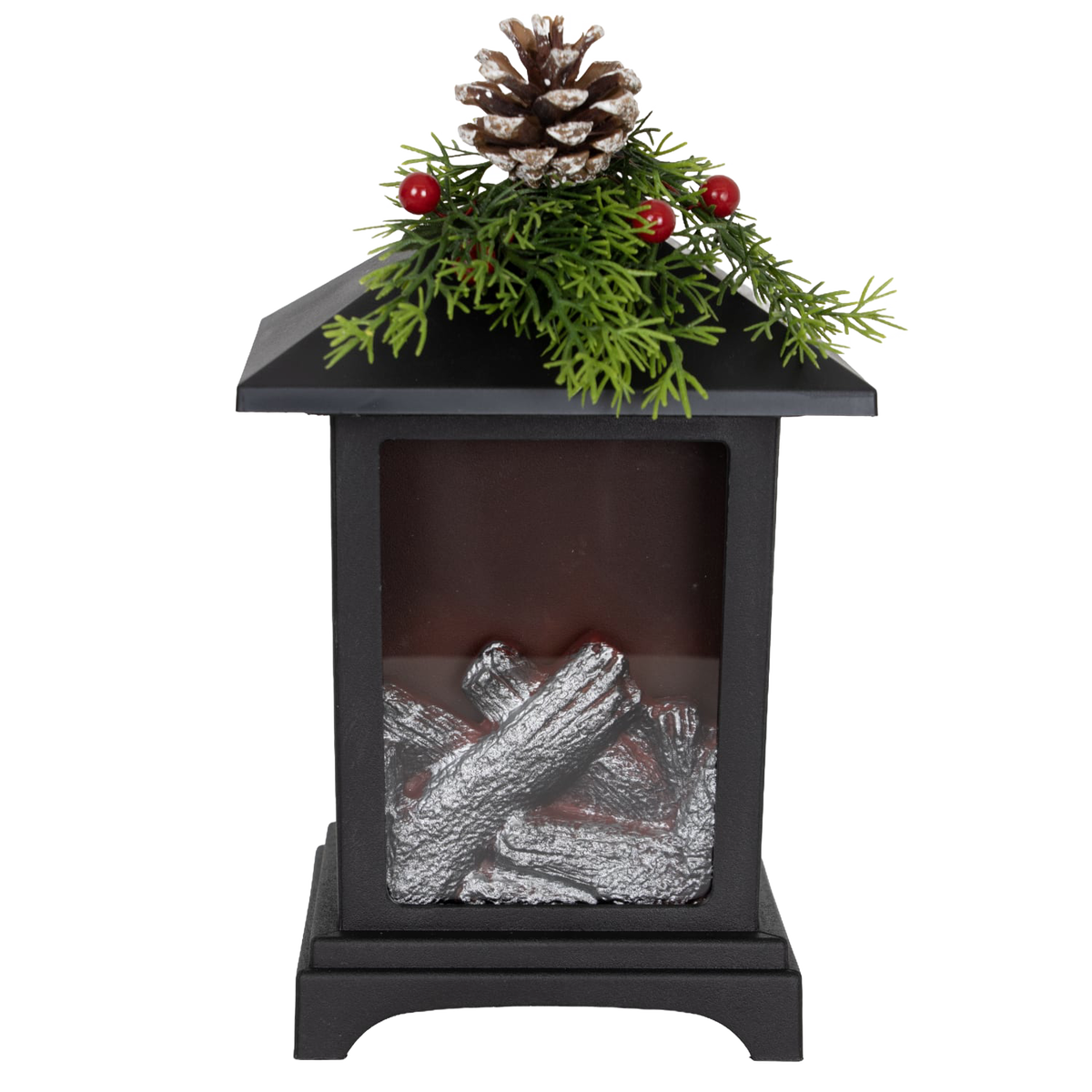 LED Fireplace Lantern - 8.8"