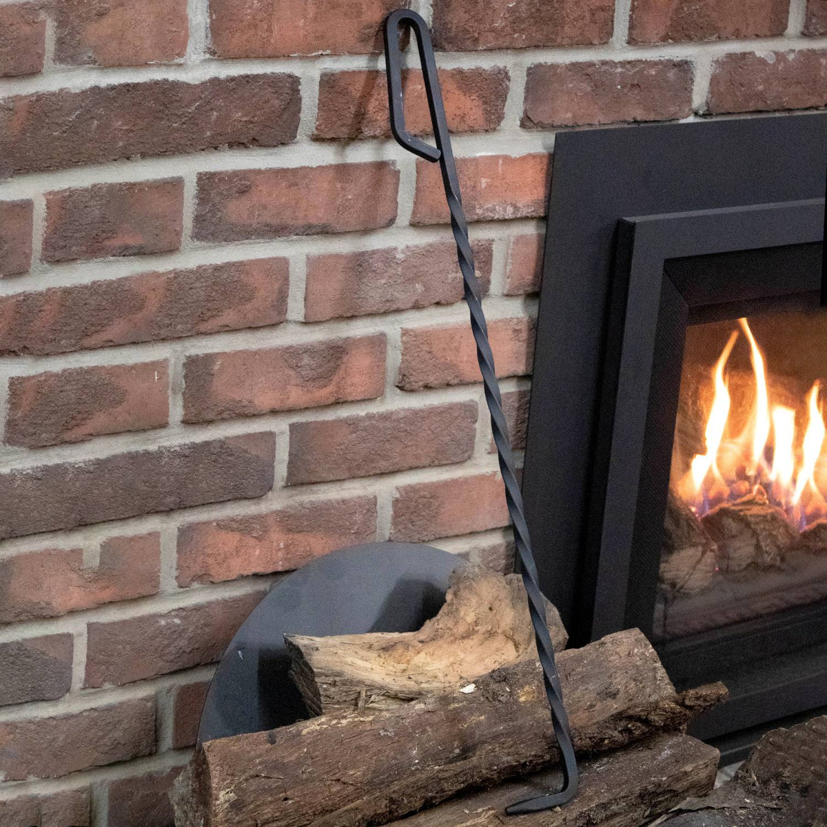 Steel Fire Poker with Loop Handle