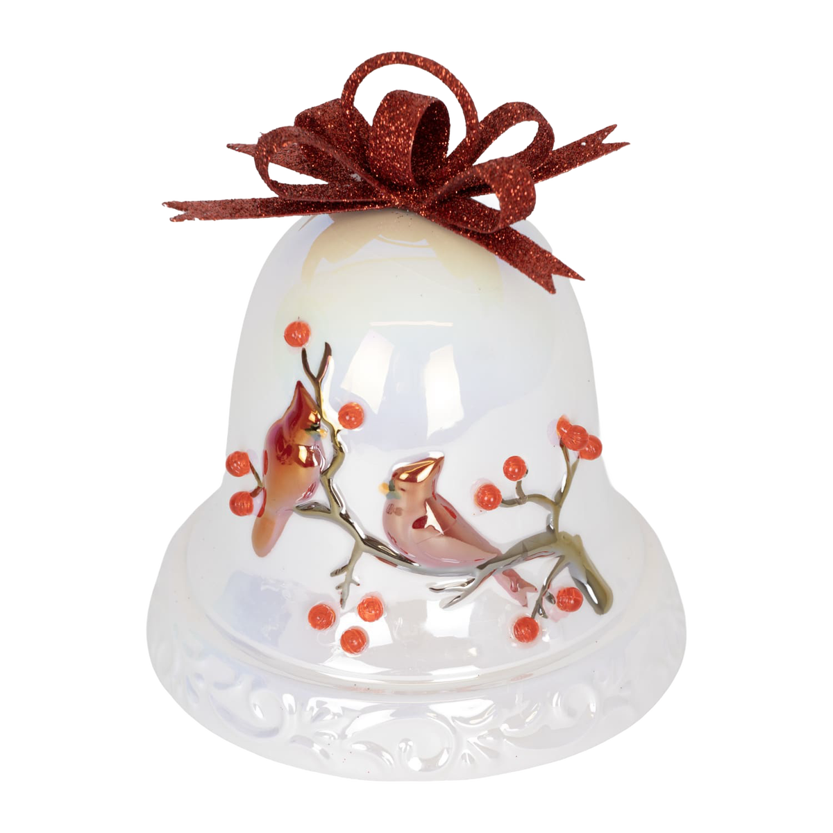 Light Up Holiday Cardinal Bell - 7.25"