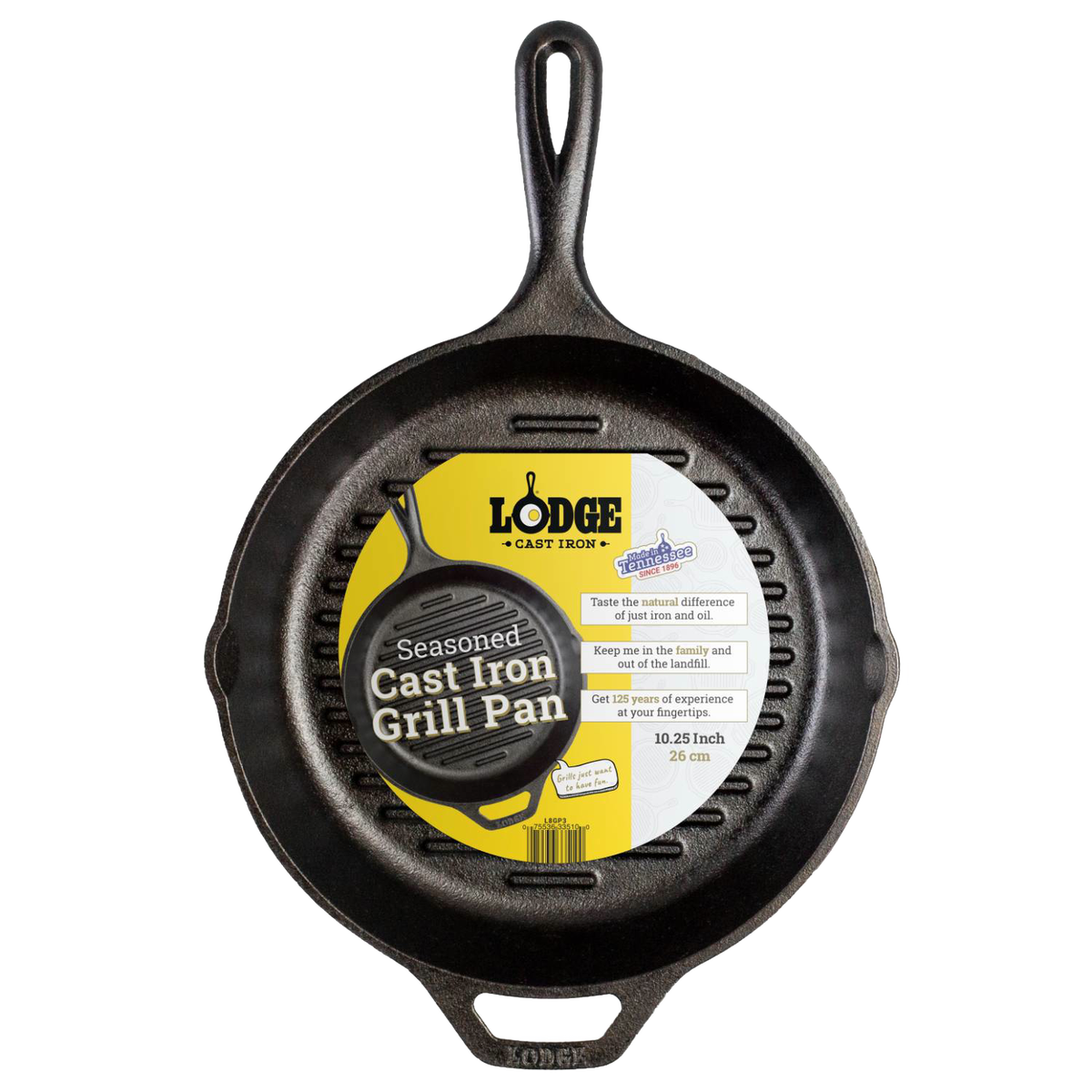 Lodge Cast Iron Grill Pan - 10.25"