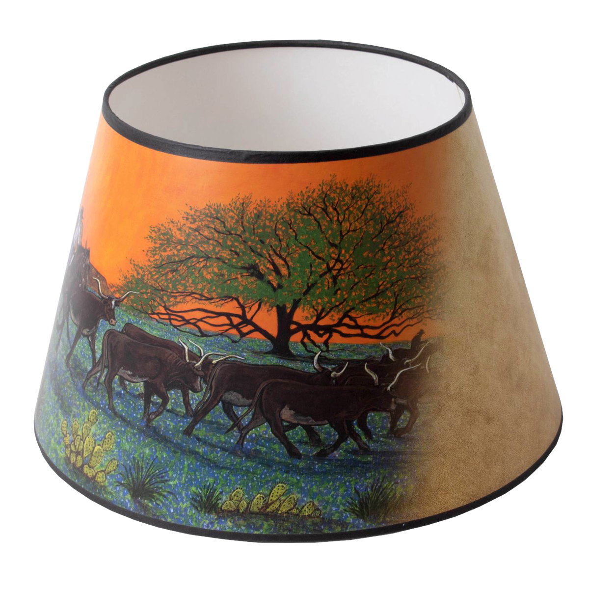 Aladdin Ride into Sunset Parchment Oil Lamp Shade