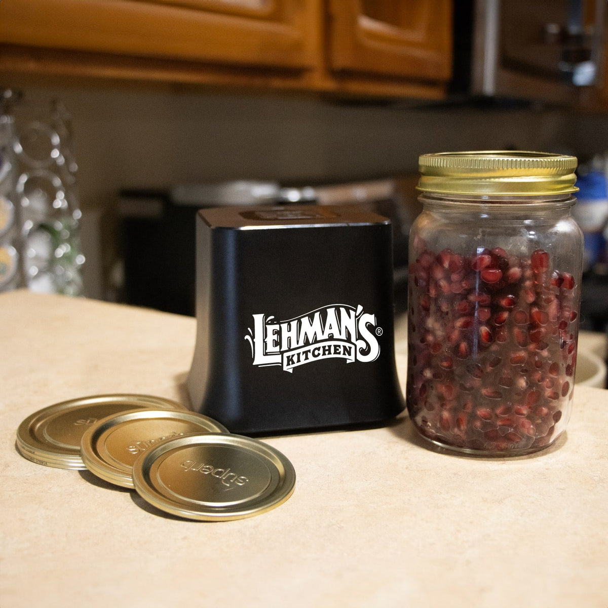 Lehman's Cordless Mason Jar Vacuum Sealer with Lids
