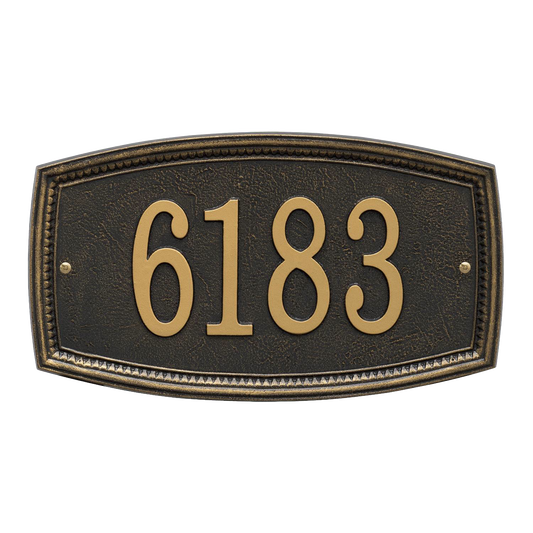 Whitehall Croswell Custom Wall Plaque - Black, 1-Line