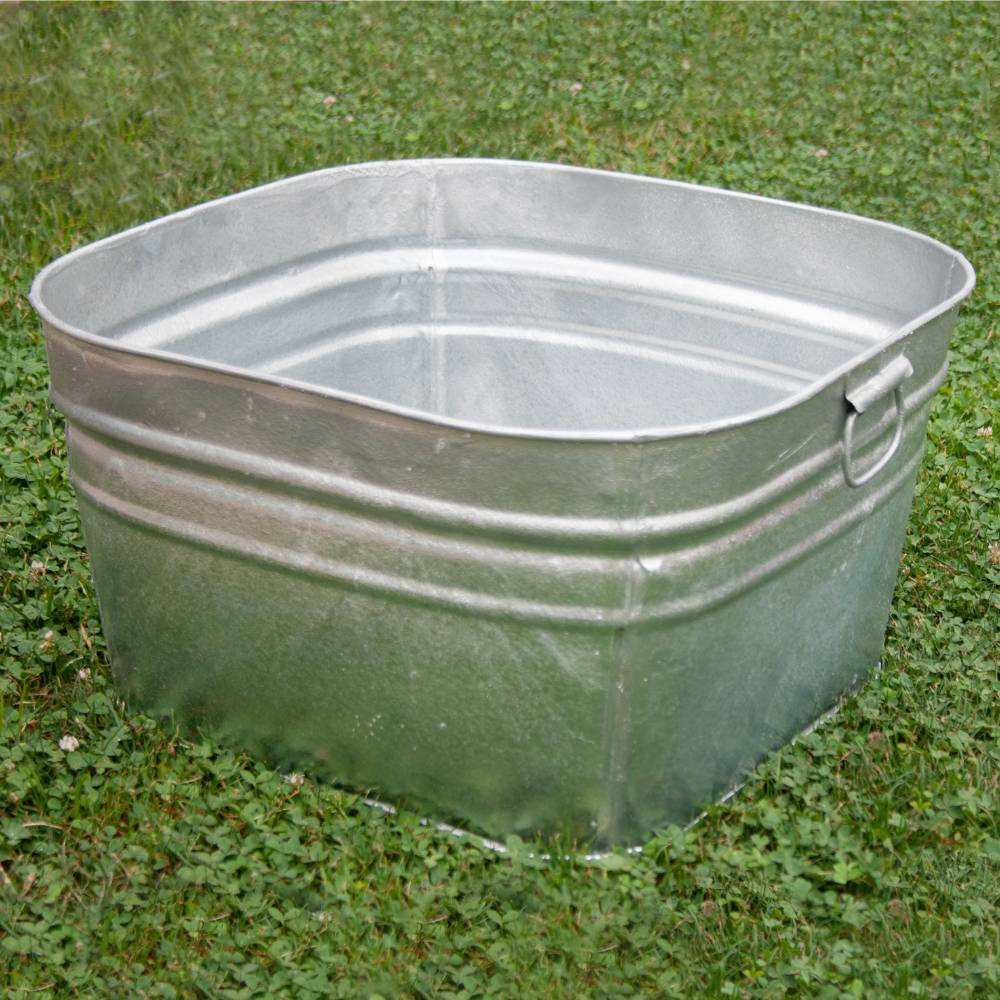 Galvanized Wash Tub - 15.5 Gallons