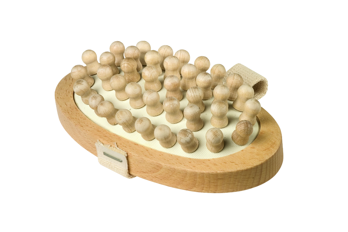 Wooden Body Massage Brush with Massage Pins