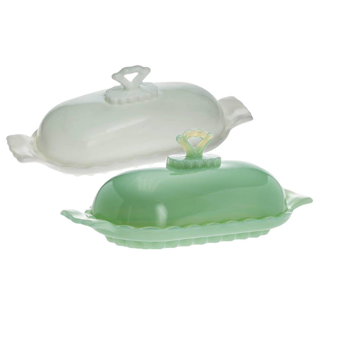 Glass Stick Butter Dish