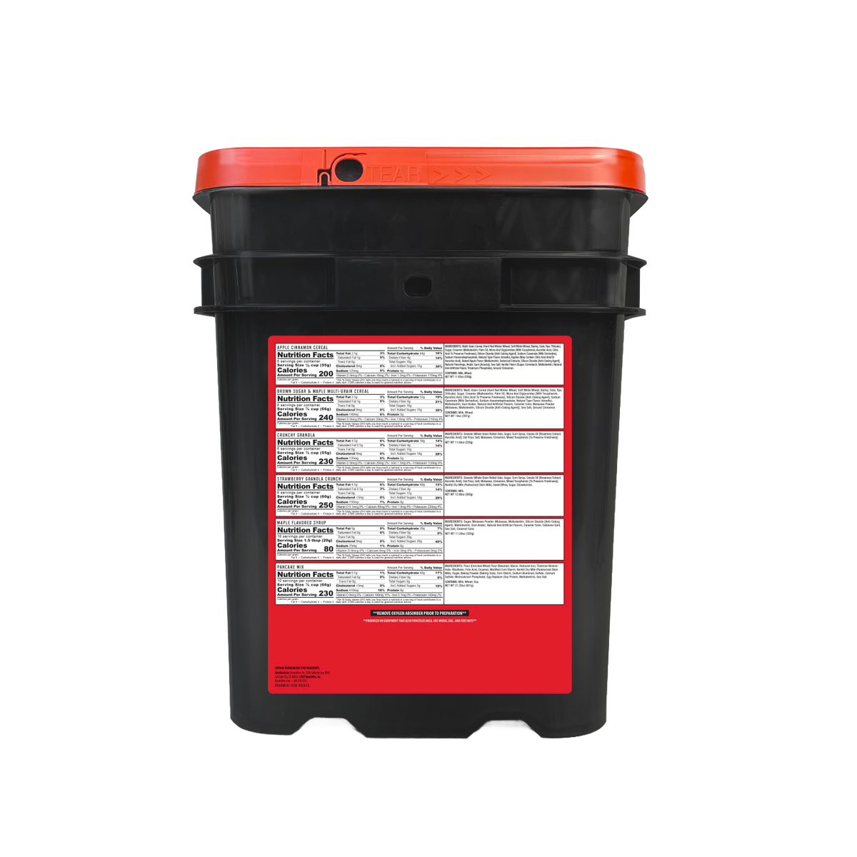 ReadyWise Breakfast Emergency Food Bucket (120)