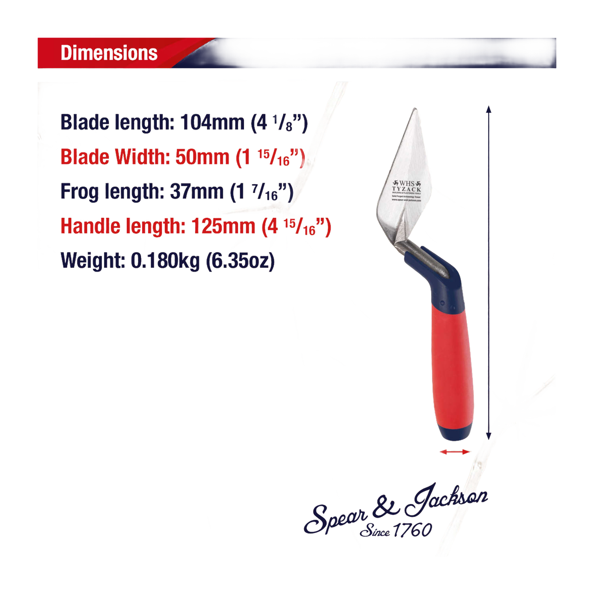 Spear & Jackson Tyzack Archaeology Pointing Trowel - 4"
