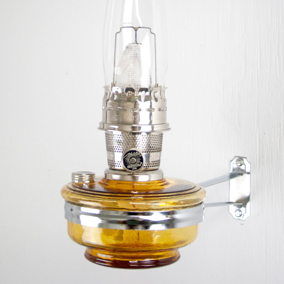 Aladdin Amber Regency Wall Oil Lamp