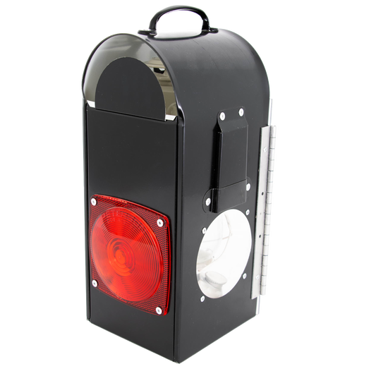 Amish Buggy Carriage Lantern Box with Dietz Oil Lantern
