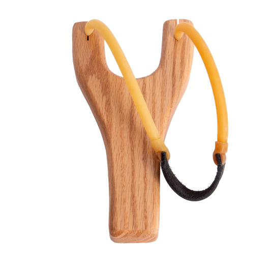 Lehman's Amish-Made Slingshot with Oak and Leather