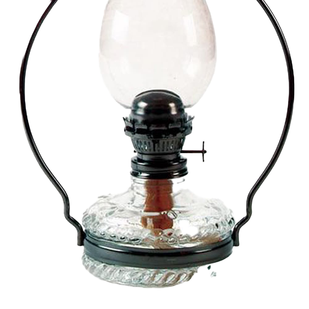 Hanging Oil Lamp with Top Reflector