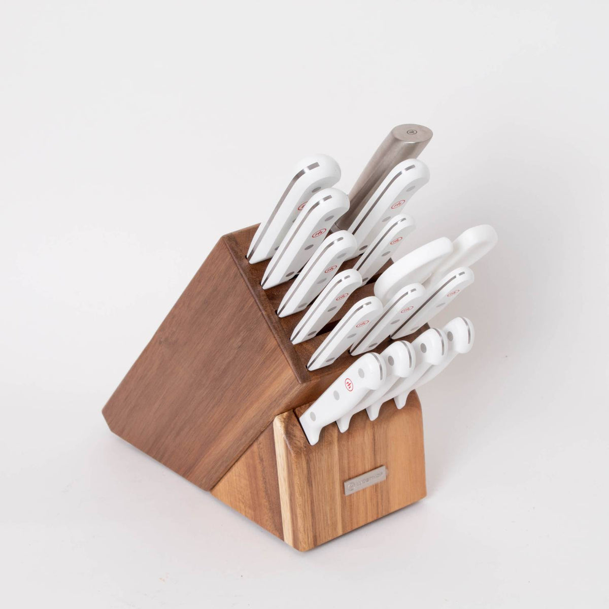 Wusthof Gourmet White Handle Knife Block Set - 16 Pieces