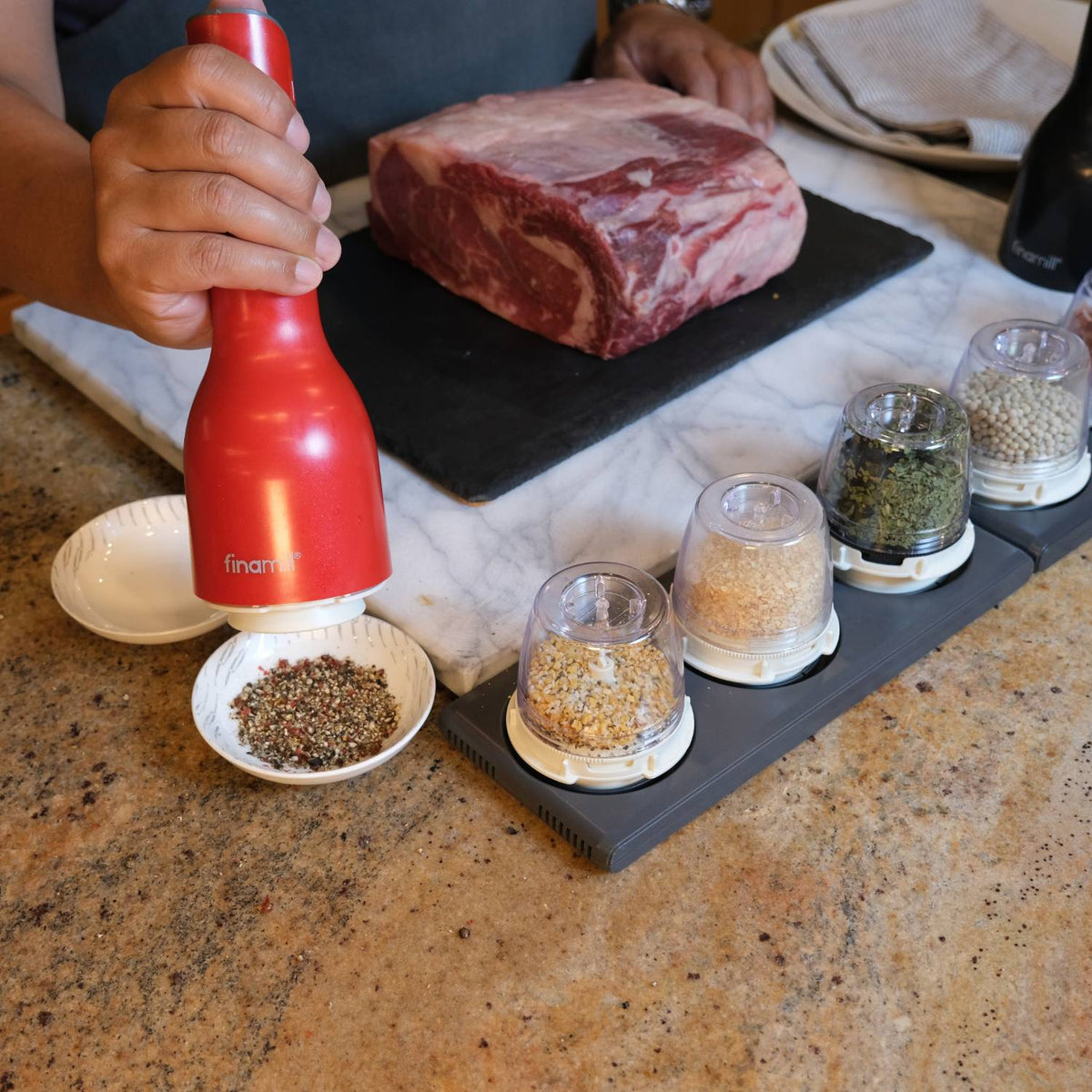 FinaMill One-Handed Pepper and Spice Grinder