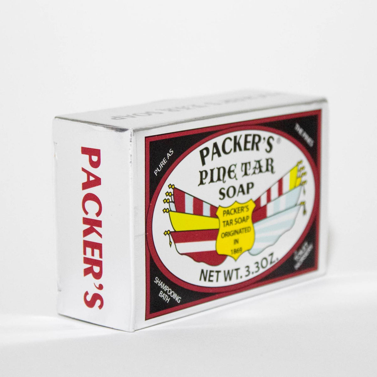 Packer's Pine Tar Bar Soap - Pack of 3 (3.3 oz bars)