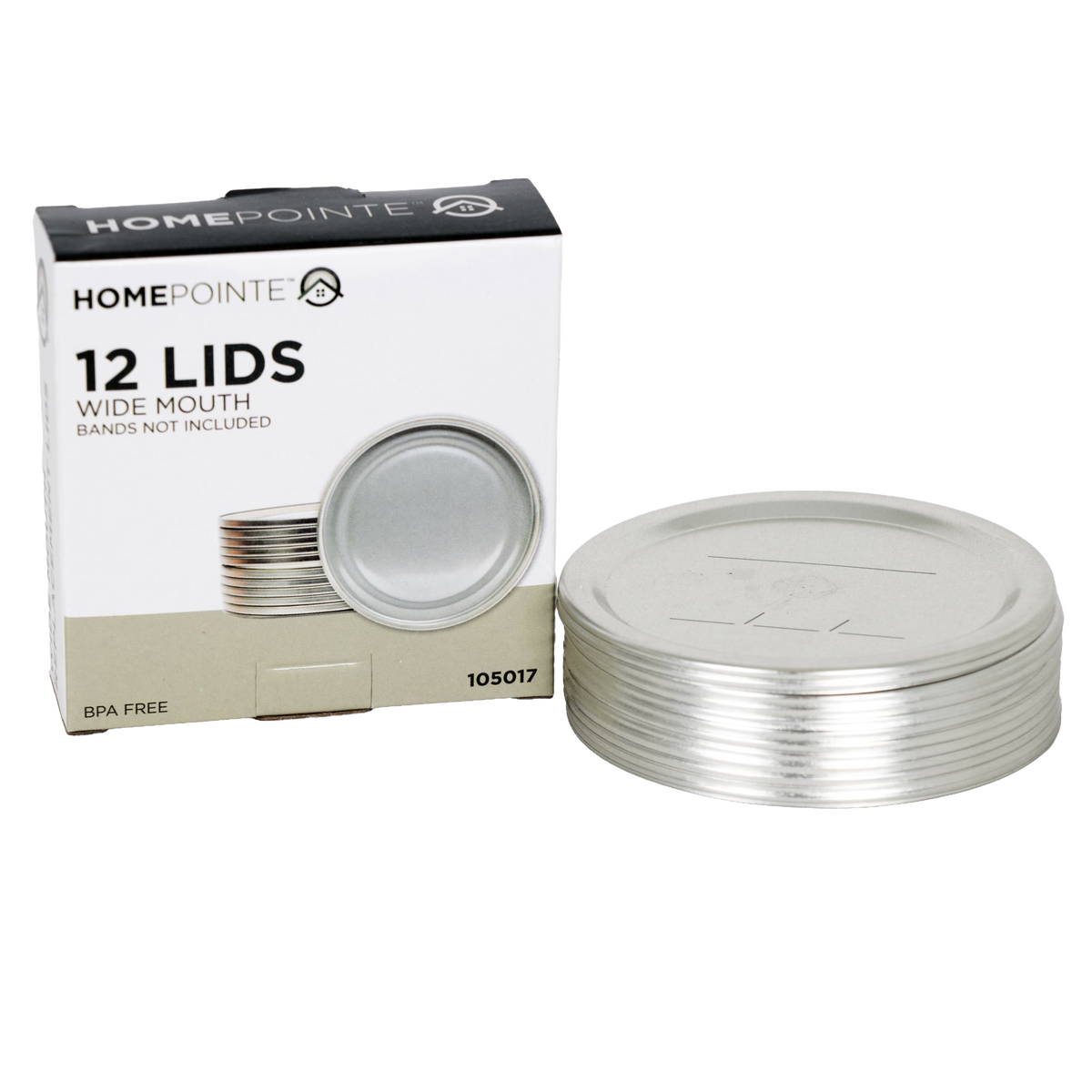 HomePointe Canning Jar Lids - Wide Mouth
