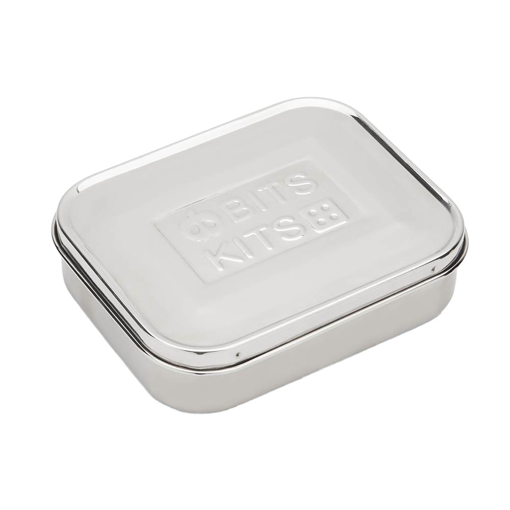 Stainless Steel 2-Compartment Snack Container