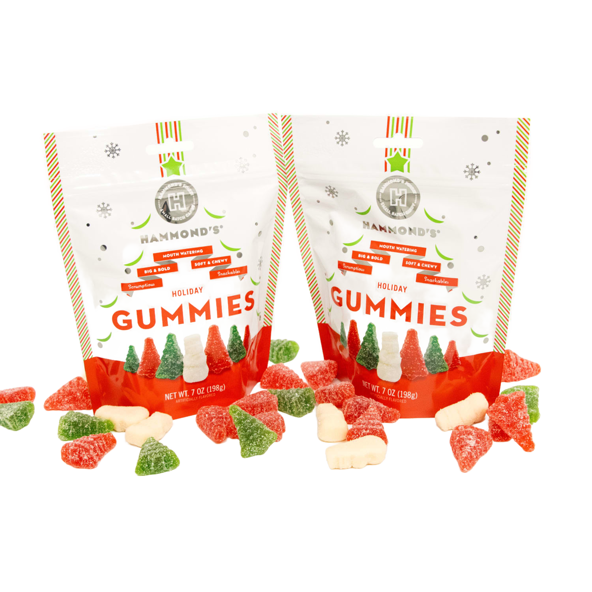 Christmas Gummies - Two 7-oz Bags