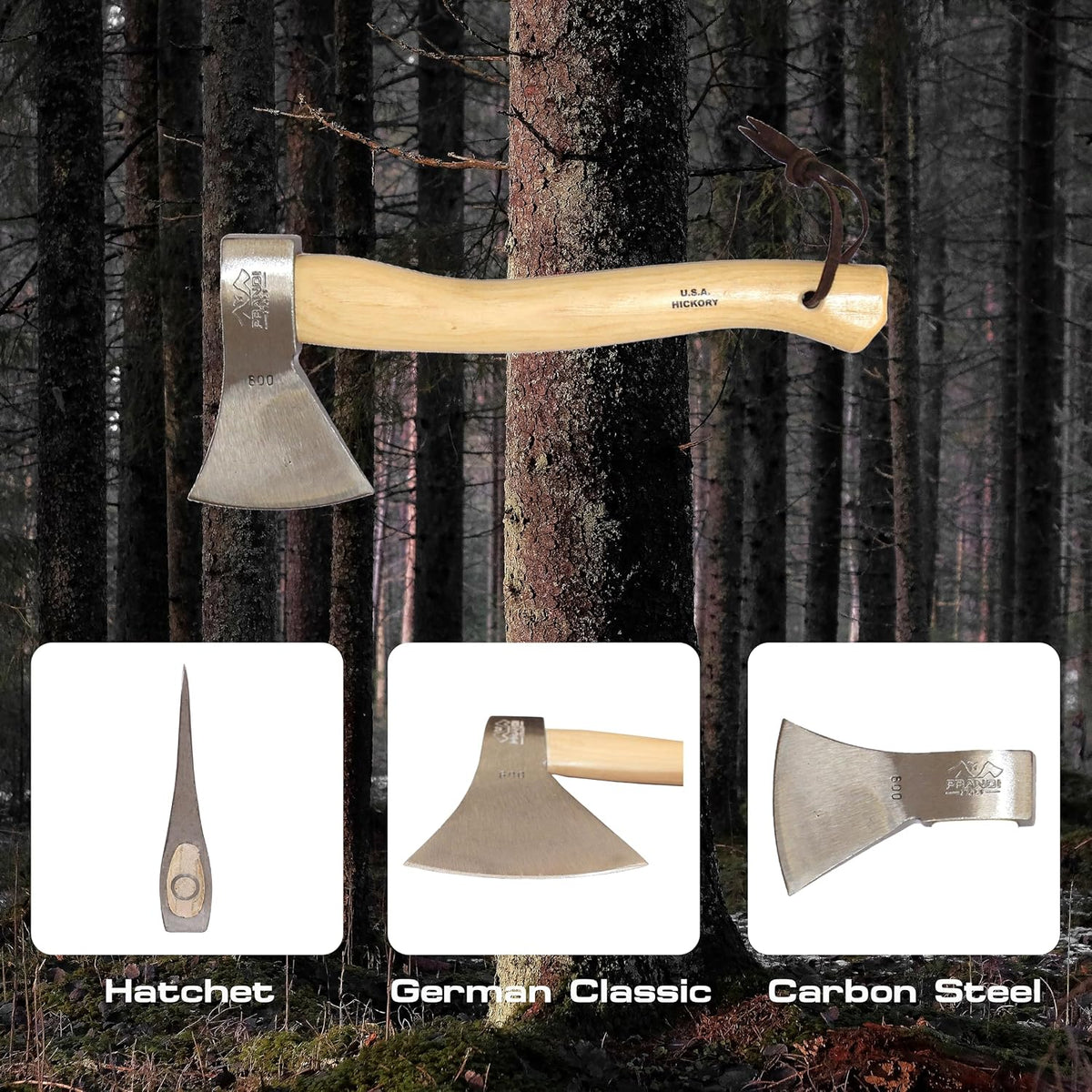 Prandi German Style Hatchet Classic, 2.20-Lb Head
