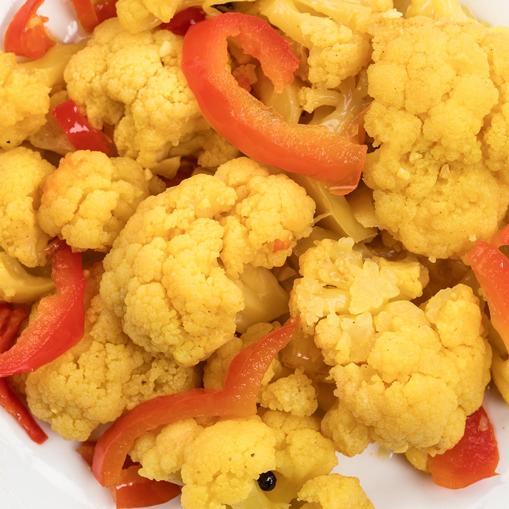 Sweet Pickled Cauliflower