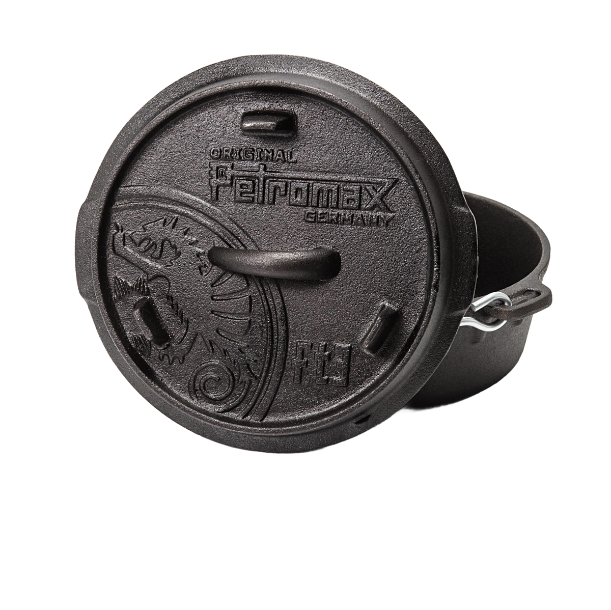 Petromax Cast Iron Dutch Oven with Flat Base