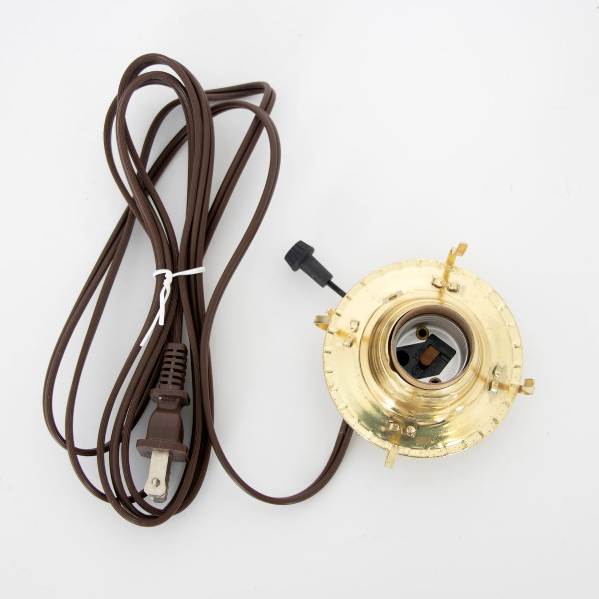 Brass Plated Electrified Burner for Oil Lamps - #2