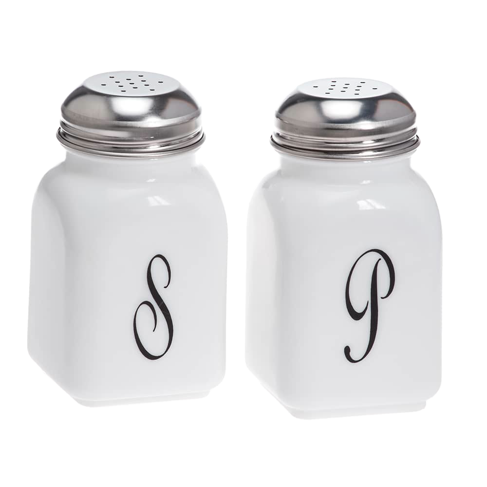 Vintage-Style Glass Salt and Pepper Shakers