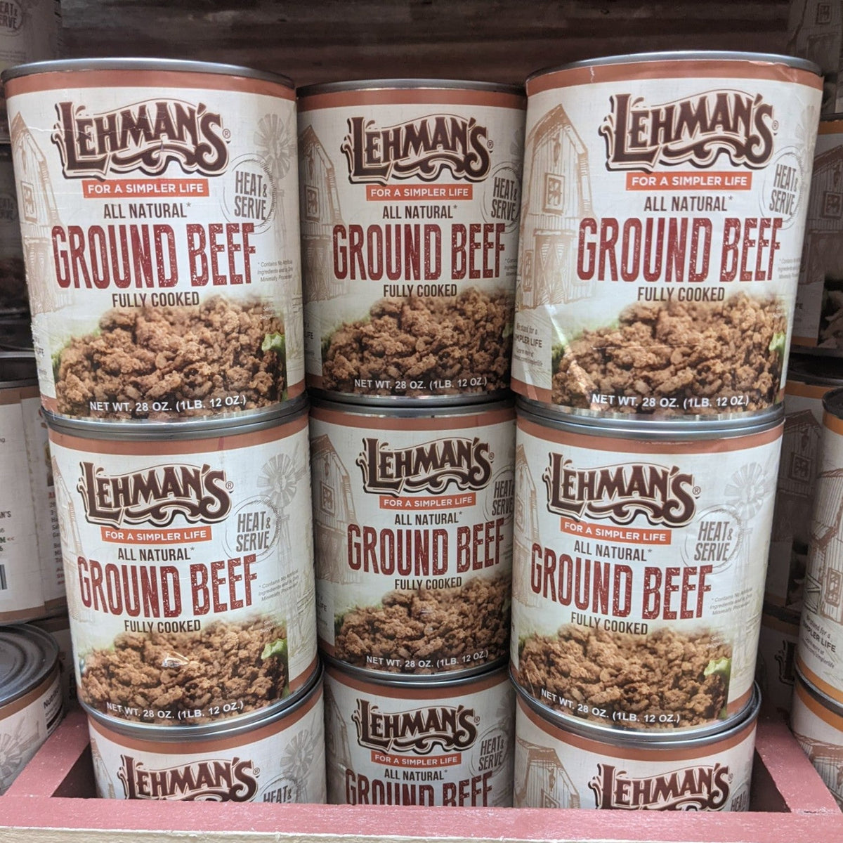 Lehman's Canned Ground Beef