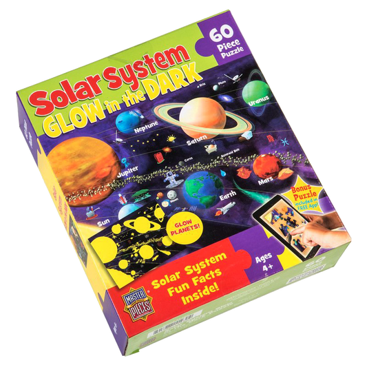 Glow-in-the-Dark Solar System Jigsaw Puzzle - 60 pcs