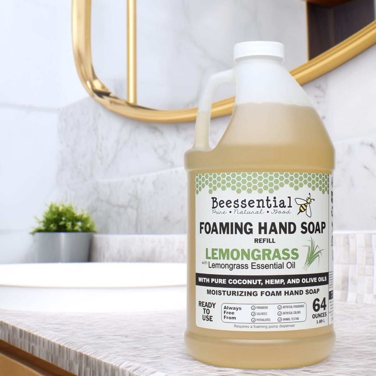 Beessential Foaming Hand Soap Refill - 64 oz