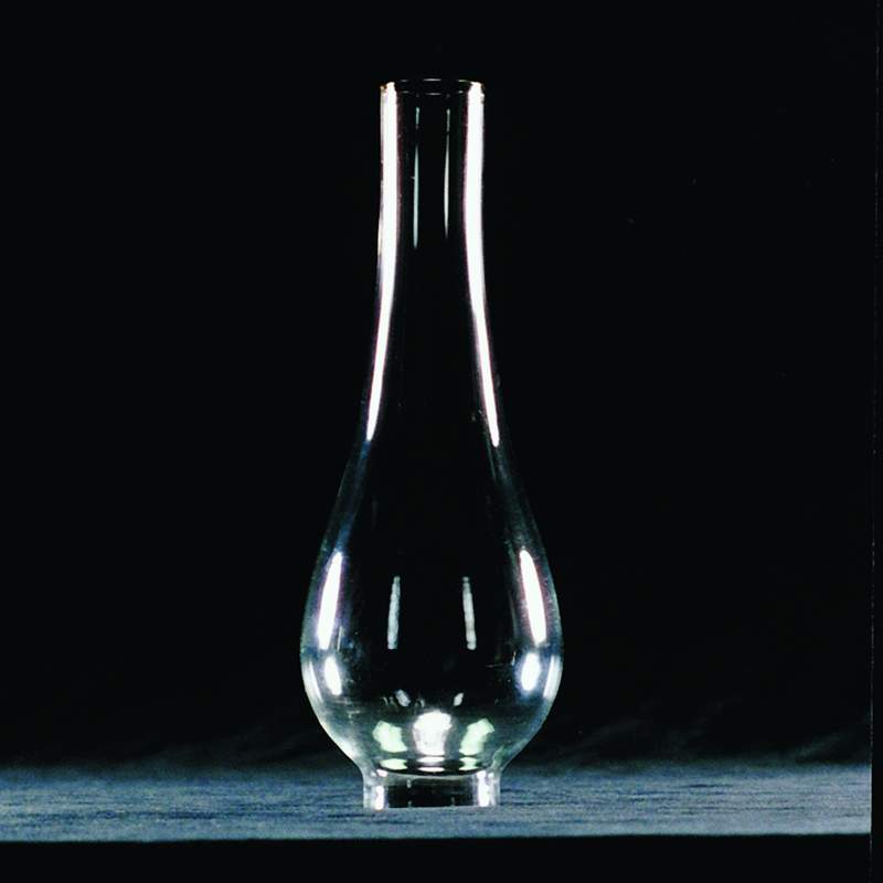 Clear Oil Lamp Chimney - 1-5/8" Base