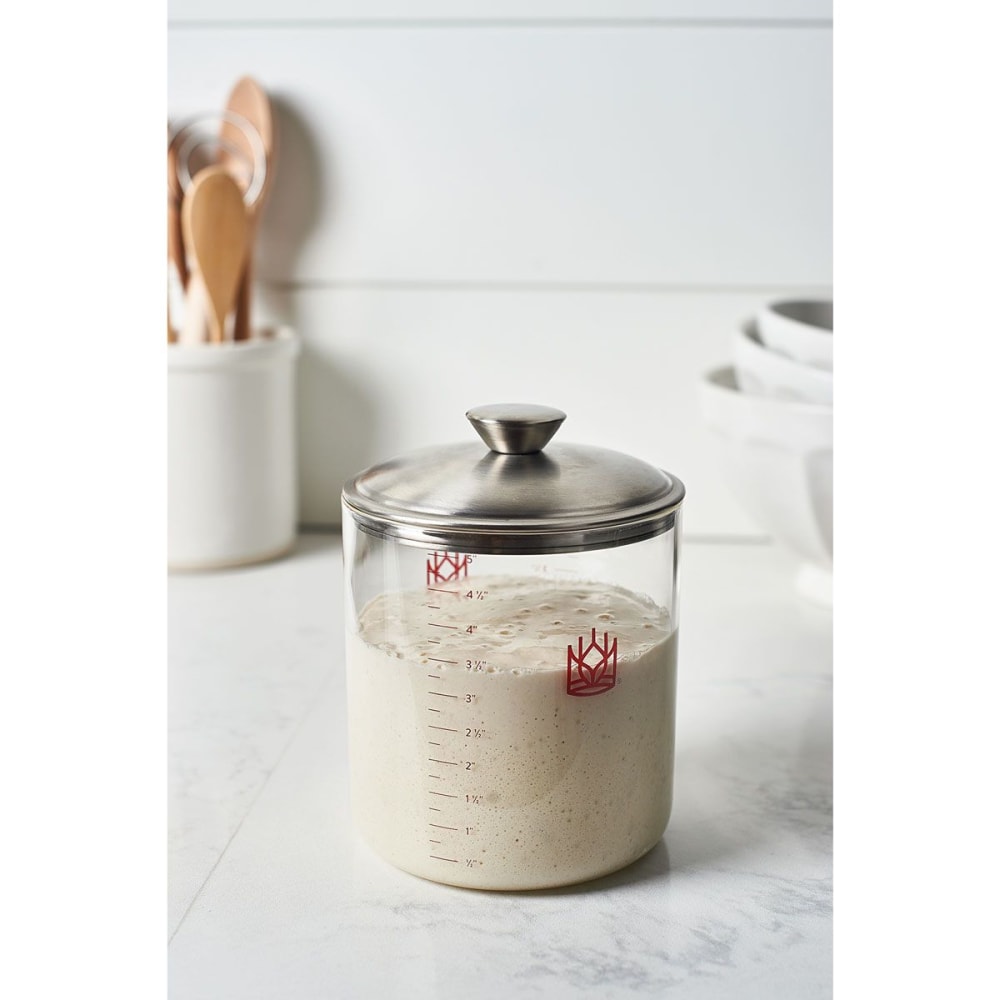 King Arthur Glass Sourdough Crock with Lid